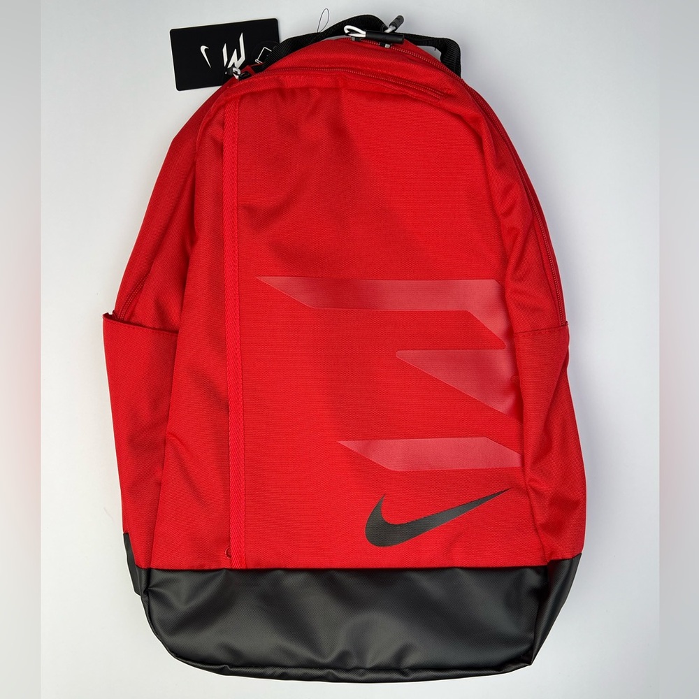 Nike 3 Brand Blitz Backpack Red Swoosh Outdoors Bag Basketball Sports school